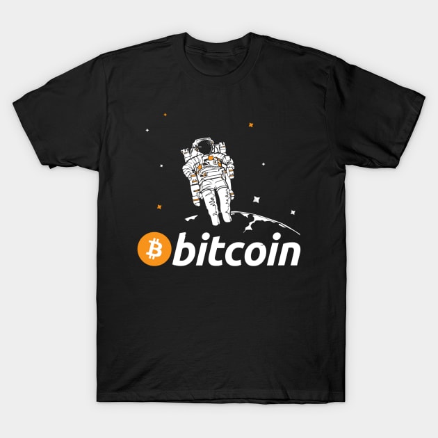 BITCOIN - TO THE MOON T-Shirt by Rules of the mind